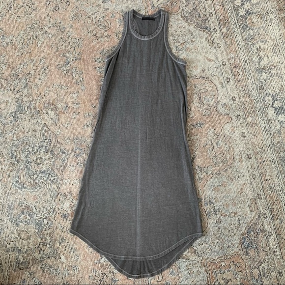 KES Racer Back Tank Dress In Graphite Gray Small - Picture 2 of 8